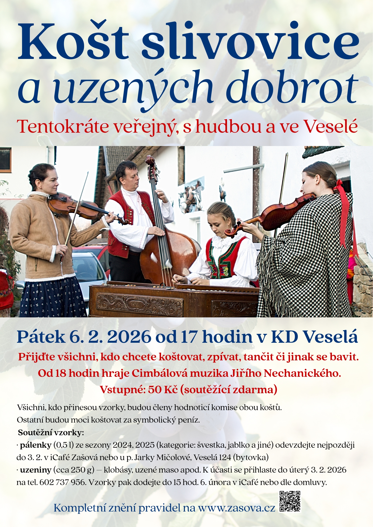 Košt slivovice plakát