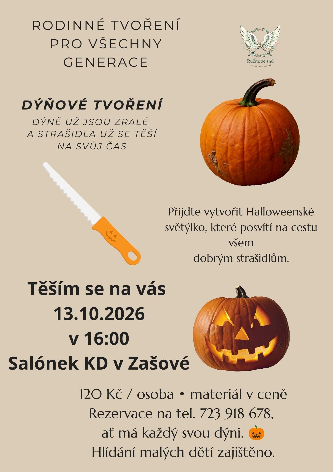 plakát s dýněmi